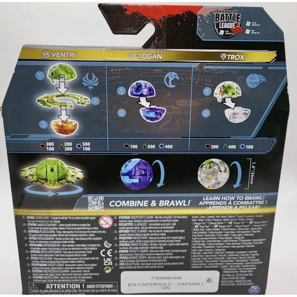 Bakugan Special‎ Attack Ventri/Octagon & Trox Starter Pack NWT